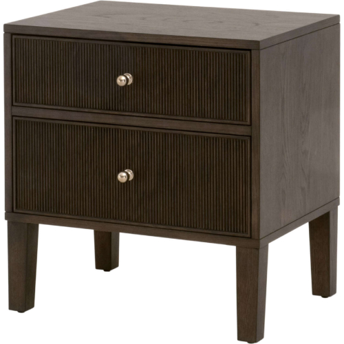 Highland 2 Drawer Nightstand in Dutch Brown Oak Finish 5256.DB-OAK